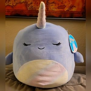 NWT 16" Squishmallow Naomi the Narwhal